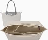 Lckaey tote bag organizer insert for Longchamp le pliage large tote insert felt purse zipper bag organizer 1028beige-S - Best Deal Finder