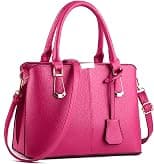 Pahajim women handbags PU leather top handle satchel tote purse shoulder bags - Best Deal Finder