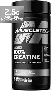 MuscleTech Platinum 100% Creatine Pills | Creatine Monohydrate Pill| | Muscle Recovery + Builder for Men & Women | Workout Supplements | 100 Count on Amazon.sa - Price Tracker