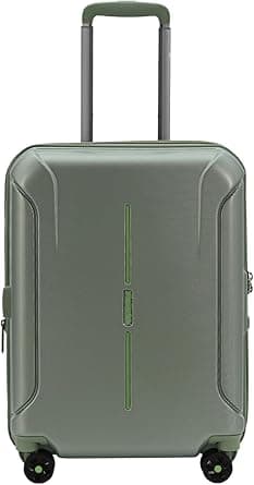 American Tourister Technum Suitcase, Cabin Size 55 cm / 20 inch, 4 Spinner Wheels, Hard Top, Polycarbonate, Urban Green|Dual Tube Pull Handle|Expandable|TSA Lock - 3 Years Global Warranty on Amazon.ae - Price Tracker