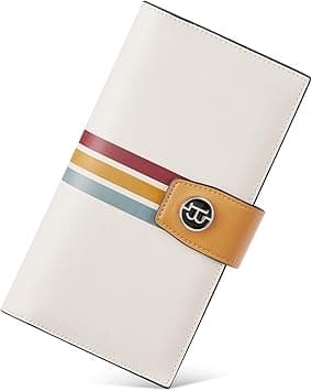 BOSTANTEN Womens Wallet Genuine Leather Wallets Large Capacity Cash Cluth Purses with Zipper Pocket Beige Yellow on Amazon.ae - Price Tracker