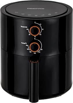 Geepas Air Fryer- GAF37513/ 4.0 L Pot, Non-Stick Coating, with Vortex Frying Technology/Multiple Function, 1-60 Min Timer, Temperature 80-200 Degree Celsius|2 Years Warranty, Black on Amazon.ae - Price Tracker