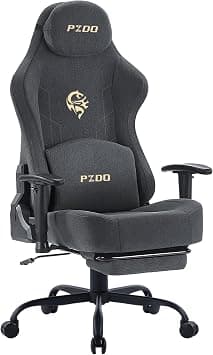 PZDO Computer Chair Fabric Gaming Chair, Ergonomic Gamer Chairs with Footrest, Cloth Gaming Chairs for Adults and Teens, Reclining PC Office Chair with Headrest & 3D Armrest, 350 lbs, (Deep-Grey) على Amazon.ae - متتبع الأسعار