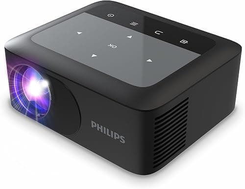 Philips NeoPix 110, 720p True HD Mini Projector with Built-in Dual-Band Wi-FI Screen Mirroring على Amazon.ae - متتبع الأسعار