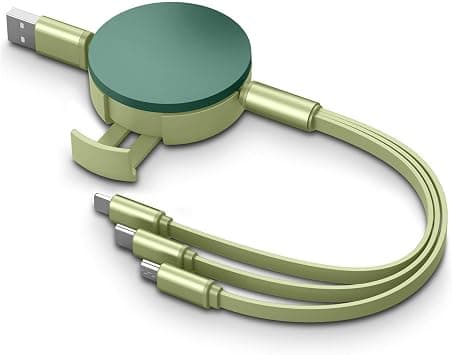 شاحن يو اس بي، كيبل قابل للسحب 3 في 1، محول سلك شحن متعدد مع منفذ صغير نوع C/Micro USB/حامل الهاتف، متوافق مع موبايل 14 13 12 11 X/التابلت للاستخدام الشامل - دليلك لأفضل العروض