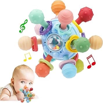 Baby Sensory Teething Toys,Baby Montessori Sensory Toys for 0-12 Months, Baby Rattle Toys Activity Ball Infant Toys,Learning Developmental Toys Gifts Baby Girl Boy Gifts for 6 9 12 18 Months - Amazon.ae Price Tracker