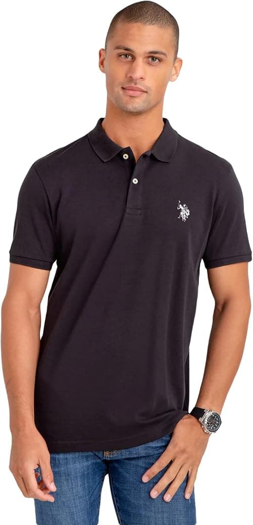 U.S. POLO ASSN. mens Solid Cotton Pique Polo With Small Pony Solid Cotton Pique Polo With Small Pony على Amazon.ae - متتبع الأسعار