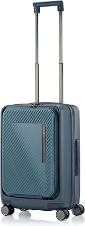 Samsonite Zipprix Suitcase Cabin Size 55 cm / 20 inch, 4 Spinner Wheels, Polycarbonate, Navy|TSA Lock|Expandable|Divider Pad - 10 Years International Warranty on Amazon.ae - Price Tracker