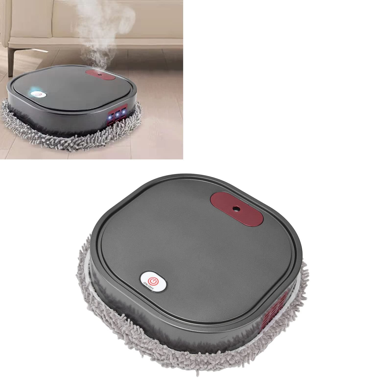 Robot Vacuum Cleaner, 2 in 1 Automatic Smart Robotic Sweeping and Mopping, Intelligent Precision Jet Spray Robot Mop, Wet Dry Dual Use, Cleaning Machine for Pet Hair, Hard Floor, Carpet on Amazon.ae - Price Tracker