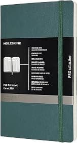 Moleskine PRO Notebook, Soft Cover, Large (5" x 8.25") Professional Project Planning, Forest Green, 192 Pages - متتبع أسعار Amazon.sa