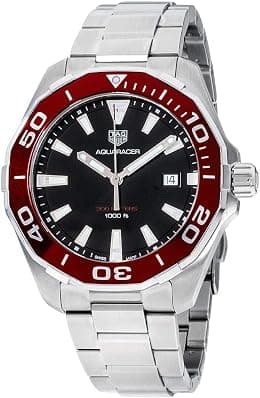 Tag Heuer Aquaracer Black Dial Stainless Steel Men's Watch WAY101BBA0746 - Best Deal Finder