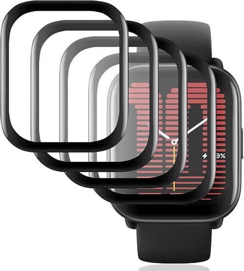 Amazfit Active Screen Protector Compatible with Amazfit Active [Scratch Resistant][3D Curved Full Cover] [Touch Sensitive] Screen Protector for Amazfit Active on Amazon.ae - Price Tracker
