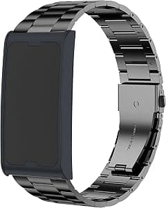 Lamshaw Compatible for Amazfit Helio Bands, Quick Release Stainless Steel Metal Replacement Straps Compatible for Amazfit Helio Fitness Tracker Wristband - Amazon.ae Price Tracker