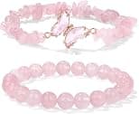 GolbalJew Amethyst Bracelet For Women Anxiety Amethyst Beaded Bracelets Butterfly Charms Healing Stone Layered Bracelet Gifts For Women - Best Deal Finder