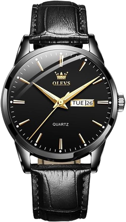 OLEVS Men Automatic Watch Skeleton 5 Hands Mechanical Classic Luxury Multi Calendar Stainless Steel Waterproof Wrist Watch for Men on Amazon.ae - Price Tracker