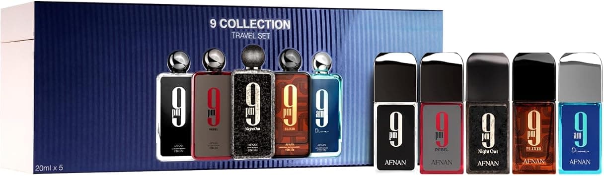 Afnan 9 Collection Travel Set Eau de Parfum for Unisex (Set of 5x20ml) - Best Deal Finder
