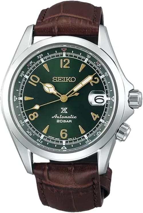 Seiko Prospex"Alpinist" Compass Green Dial Sapphire Glass Leather Watch for Men SPB121J1 on Amazon.ae - Price Tracker