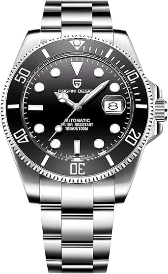 PAGANI DESIGN(パガ－ニデザイン) Design Men’s Automatic Mechanical Wrist Watches Japanese Movement Stainless Steel Bracelet Ceramic Bezel 100M Waterproof Watch on Amazon.ae - Price Tracker