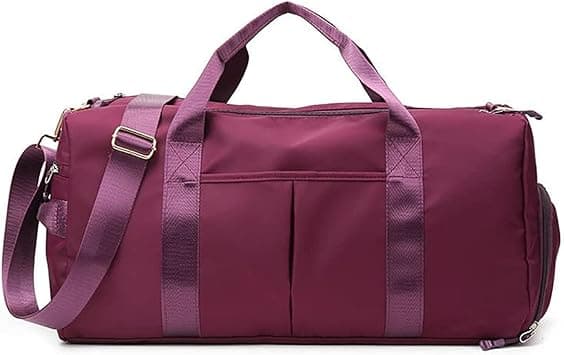 MahMir Gym Bag with Shoes and Waterproof Pocket (Magenta) on Amazon.ae - Price Tracker