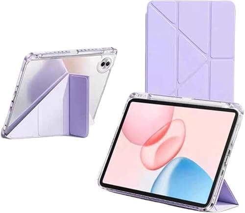 Gruattreay Folding Stand Case Compatible with Honor Pad 10 12.1 Inch 2025, with Pen Slot and Smart Sleep/wake Function, Bend-proof and Drop-proof Leather Cover (Purple) على Amazon.ae - متتبع الأسعار
