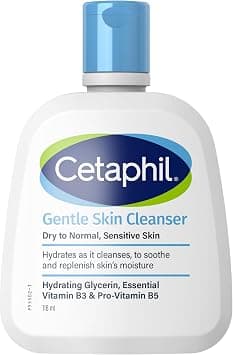 Cetaphil Gentle Hydrating Skin Cleanser | Face & Body | Men & Women | Dry to Normal and Sensitive Skin | Glycerin, Panthenol & Niacinamide | Unscented | Soap Free | 118ml | Dermatologist Recommended - Best Deal Finder