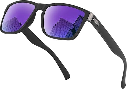 Sunglasses Mens Polarized Square Sun Glasses UV400 Shades for Men Womens Driving Travel Classic Sunglasses on Amazon.ae - Price Tracker