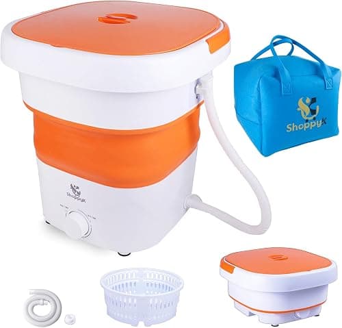 Portable Folding Washing Machine with Spin Dryer, Mini Washer for Baby Clothes, Underwear, Socks, Camping, Travelling on Amazon.ae - Price Tracker