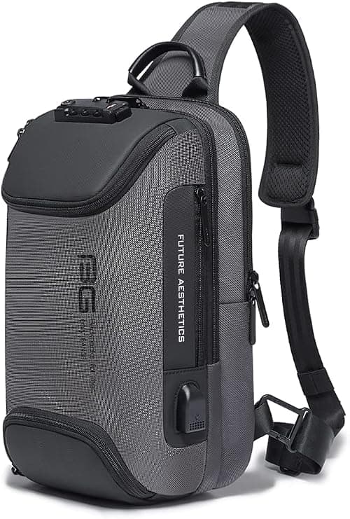 BANGE Anti Theft Sling Bag,Men's Shoulder bags with Lock on Amazon.ae - Price Tracker