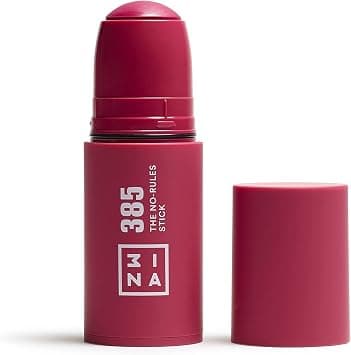 3INA MAKEUP - The No - Rules Stick 385 - Burgundy Blush Stick Matte for Sensitive Eyes Lips & Cheeks with Hyaluronic Acid - Cream Blush for a Natural Finish - Vegan - Cruelty Free - Best Deal Finder