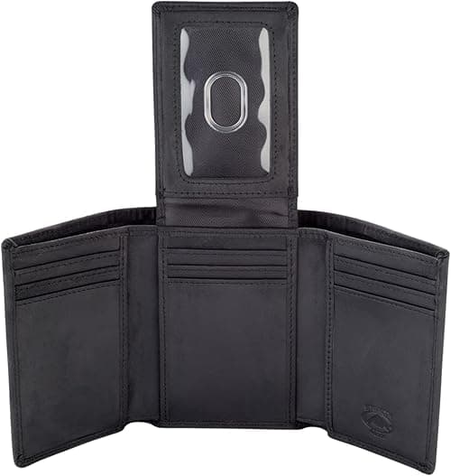 Stealth Mode Trifold Leather Wallet for Men with ID Holder and RFID Blocking (Black) on Amazon.ae - Price Tracker