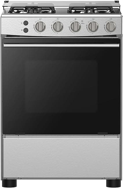 Hisense HFG60121X 60 cm Freestanding Gas Cooker, 4 Gas Burners with Flame Failure Device, Cast Iron Pan Support, Stainless Steel, 1 Year Warranty on Amazon.ae - Price Tracker