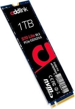addlink S70 1TB SSD NVMe PCIe Gen3x4 M.2 2280 Solid State Drive with Read 3400 MB/s/Write 3000 MB/s … on Amazon.ae - Price Tracker