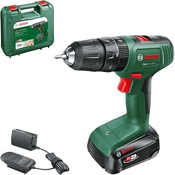 Bosch Home and Garden Cordless Hammer Drill EasyImpact 18V-40 (1 Battery 2.0 Ah, 18 Volt System, in Carrying case) - متتبع أسعار Amazon.sa