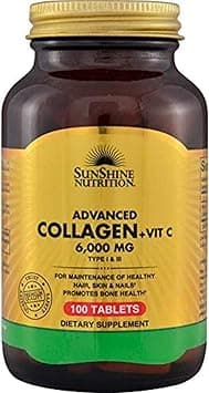 Sunshine Nutrition Advanced Collagen + Vitamin C 100 Tablets - Amazon.ae Price Tracker