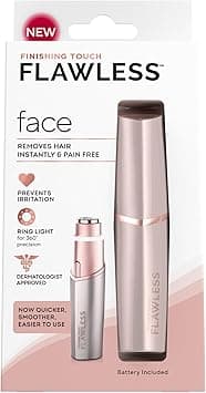 Finishing Touch Flawless Facial Hair Remover for Women, Rose Gold Electric Face Razor with LED Light, Recyclable Packaging - Amazon.ae Price Tracker