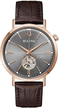 Bulova Aerojet trendy men's mechanical watch code 97A171, strap on Amazon.ae - Price Tracker