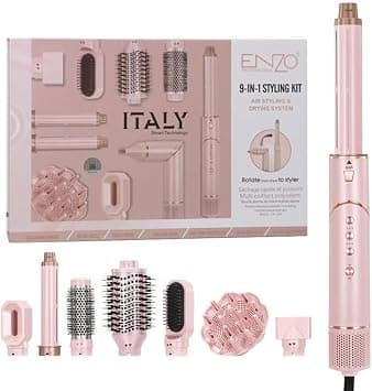 Enzo Professional EN-755P 8-in-1 Hair Styler – Multi-Function Air Styling Tool for Drying, Curling, Straightening & Volumizing – Ionic Technology Hair Styler for All Hair Types - Intl Version on Amazon.ae - Price Tracker