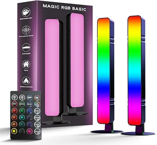 LED Light Bar, Music Sync RGB Light Bar, USB Ambient Lamp, Color Changing Gaming Lights with Remote Control, 15 Dynamic Modes for PC, TV, Room Gaming Decoration on Amazon.ae - Price Tracker
