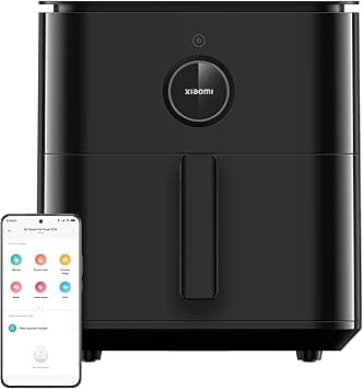 Xiaomi Smart Air Fryer 6.5L Air Fryer, 6.5L, 1800W, 100 Recipes, OLED Display, Adjustable Temperature 40°C - 220°C, Even Cooking 360°, Black on Amazon.ae - Price Tracker