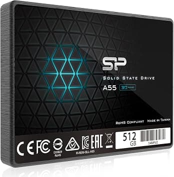 SP Silicon Power Ace A55 512GB SATA SSD, Up to 500MB/s, 3D NAND with SLC Cache, 2.5 Inch SATA III 6Gb/s Internal Solid State Drive for Desktop Laptop PC Computer على Amazon.ae - متتبع الأسعار