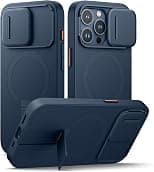 Suritch Magnetic Case Compatible with iPhone 15 Pro, ShockProof Protective Cover with Slide Camera Cover and Adjustable Kickstand(Blue) - Best Deal Finder