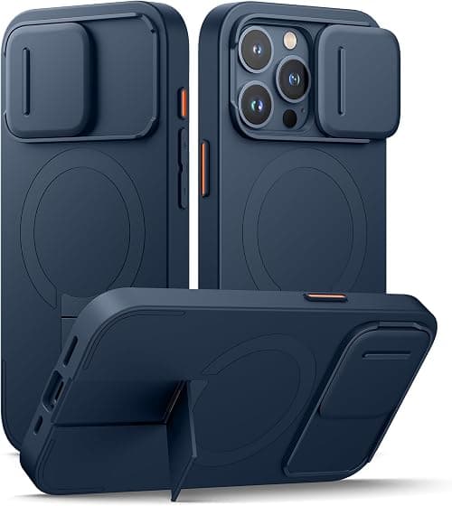 Suritch Magnetic Case Compatible with iPhone 15 Pro, ShockProof Protective Cover with Slide Camera Cover and Adjustable Kickstand(Blue) on Amazon - Best Deal Finder