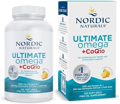 Nordic Naturals, Ultimate Omega + CoQ10, 1000mg, 120 Soft Gels على Amazon.ae - متتبع الأسعار