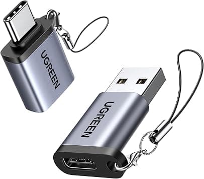 UGREEN USB to USB C Adapter 2 Pack,10Gbps USB C Female to USB Male Adapter | Supports 3A fast charging,OTG Adapter for iPhone , MacBook, iPad, Samsung Galaxy,Apple MagSafe Watch,Compact for home&office على Amazon.ae - متتبع الأسعار