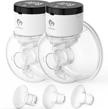 Bellababy Hands-Free Breast Pump Wearable, Touch Control LED Electric Breast Pump, Comfortable & Low Noise, 4 Modes & 9 Levels Suction, 6 oz, 2 Packs (24mm Flanges, with 21mm/19mm/17mm Inserts) on Amazon.ae - Price Tracker
