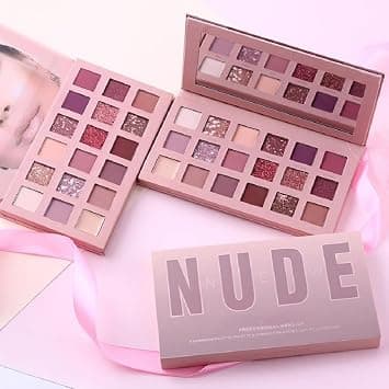 Nude Edition Eyeshadow 18 Color Palette,Shades for Eye Makeup Matte & Shimmery Finish على Amazon.ae - متتبع الأسعار