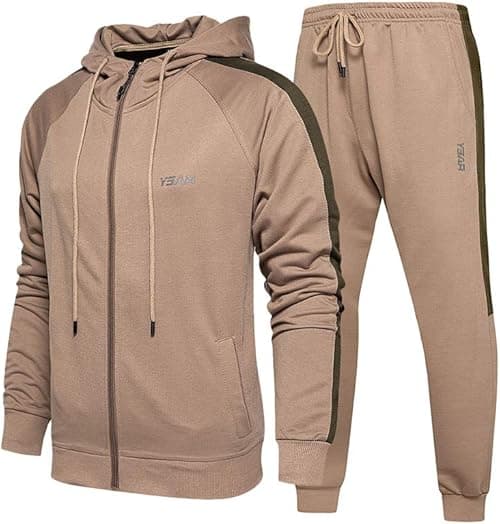 Lavnis Men's Casual Tracksuit Long Sleeve Running Jogging Athletic Sports Set on Amazon.ae - Price Tracker