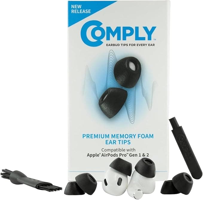 Comply Foam Apple AirPods Pro 2.0 Earbud Tips. Comfortable. Clicks On. Stays Put. Noise Canceling. Fits in Charging Case (Small, 3 Pairs), Wireless on Amazon.ae - Price Tracker