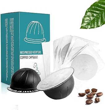 Reusable Vertuo Capsules Stainless Steel Refillable Coffee Pods for Nespresso Vertuo Coffee Machines GCA1 and De'Longhi ENV135S on Amazon.ae - Price Tracker