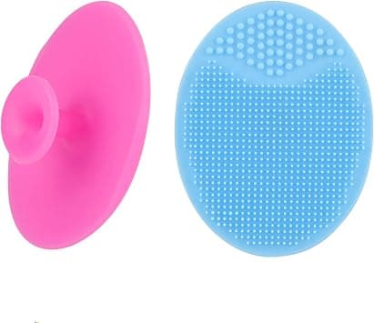 Face Scrubber,2 Pack Soft Silicone Scrubbies Facial Cleansing Pad Face Exfoliator Face Scrub Face Brush Silicone Scrubby for Massage Pore Cleansing Blackhead Removing Exfoliating,Cool Gift for Girl - Best Deal Finder